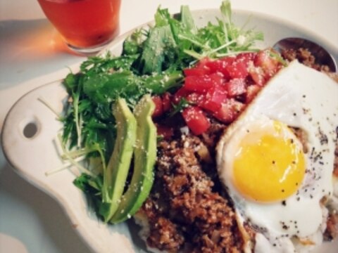 定番カフェ飯♪粉チーズが決め手の激旨タコライス★